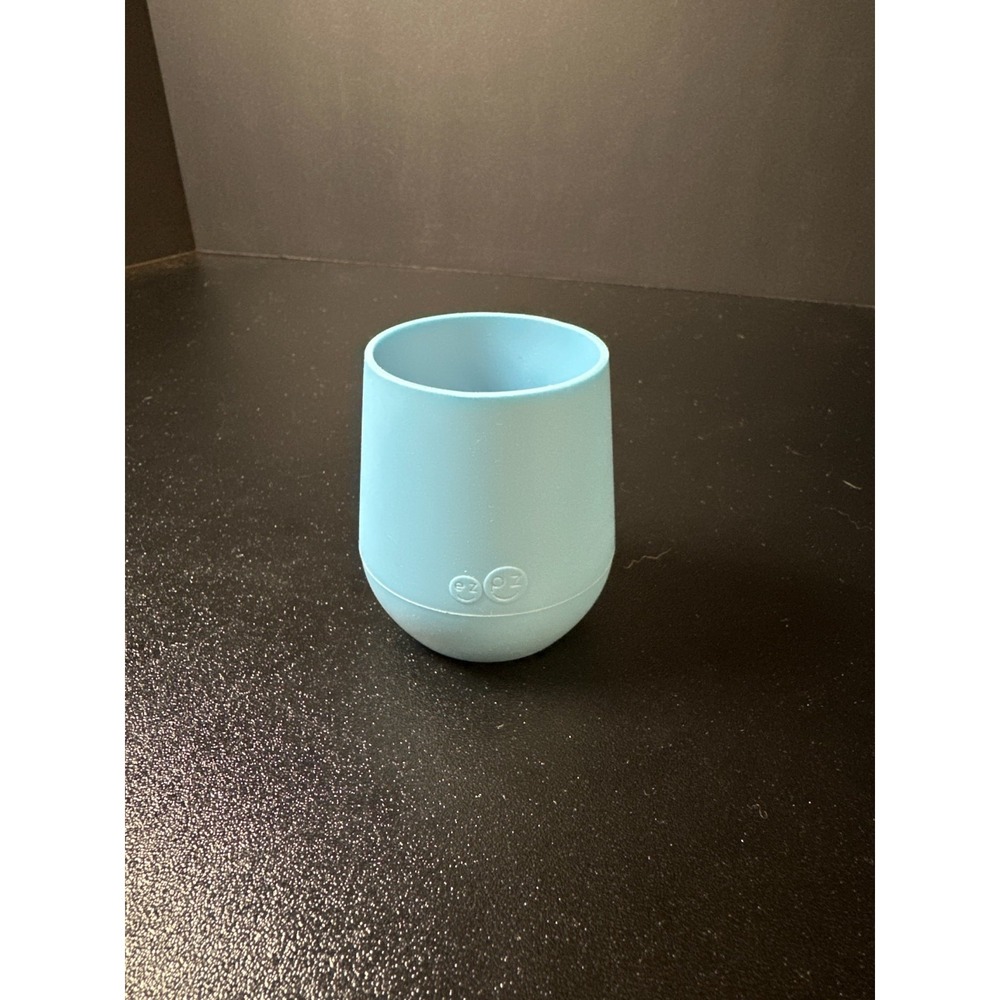 ezpz Tiny Cup Blue‎ Silicone Training Cup for Babies 4 mo+ – Open Drinking Cup